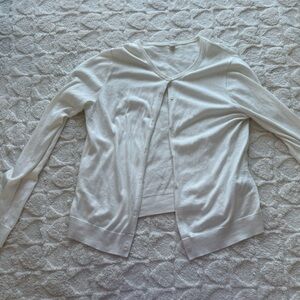 Uniqlo Women's White Cardigan Sweater